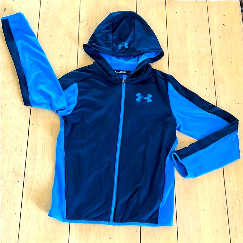 Under Armour ColdGear Blue Zip-up Hoodie Jacket